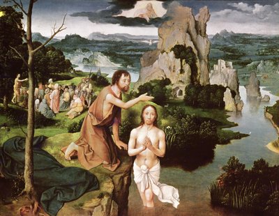 Le Baptême du Christ, c.1515 - Joachim Patinir